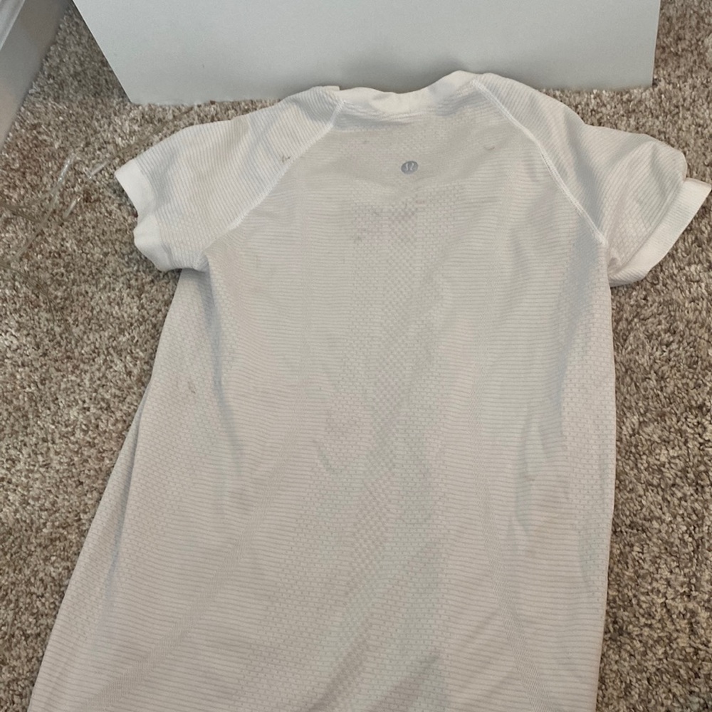 Lululemon White Short Sleeve Swiftly Tech 4